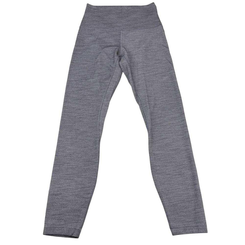 LULULEMON Align Pant II 25" 8 Mini Heathered Herringbone Heathered Black White - Picture 5 of 9
